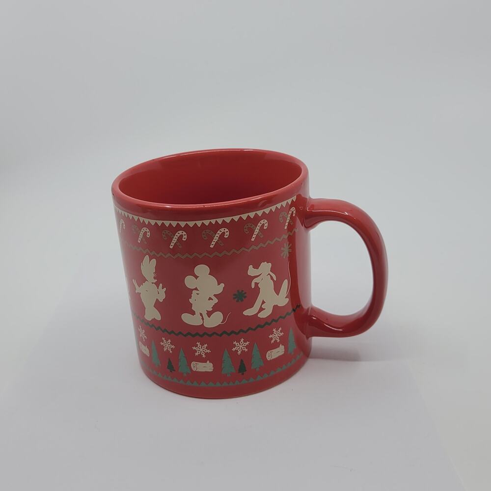 Disney Christmas Red Large Coffee Mug Cup Mickey by Vandor LLC.